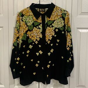 Bob Mackie Silk Blouse XL